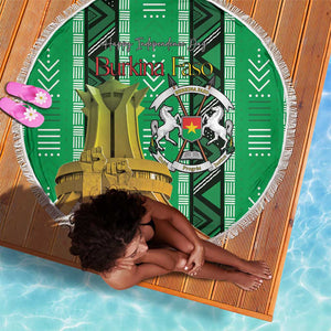 Burkina Faso Martyrs Day Beach Blanket Monument des Heros Nationaux - African Pride