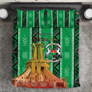 Burkina Faso Martyrs Day Bedding Set Monument des Heros Nationaux - African Pride