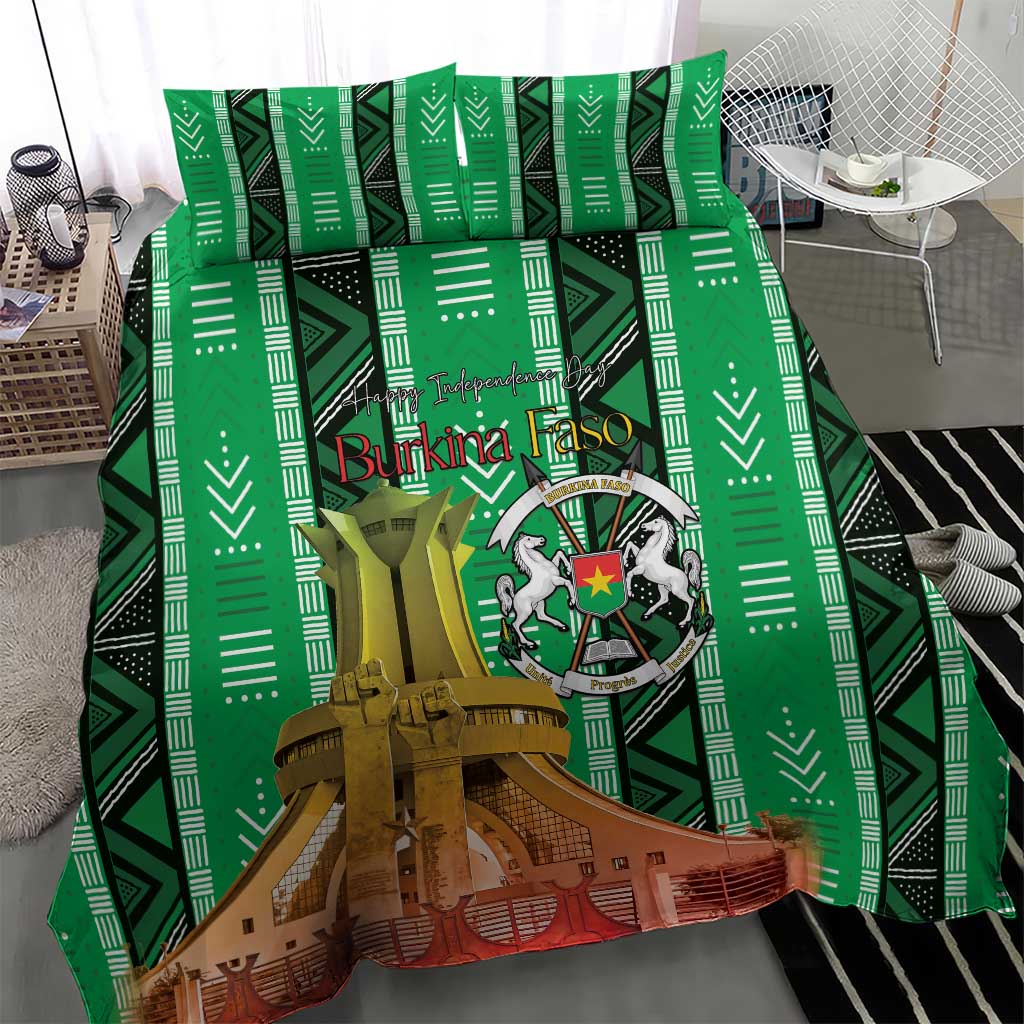 Burkina Faso Martyrs Day Bedding Set Monument des Heros Nationaux - African Pride