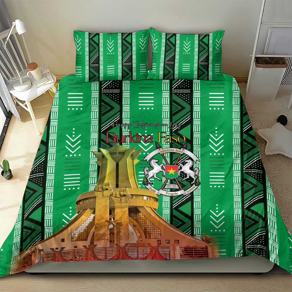Burkina Faso Martyrs Day Bedding Set Monument des Heros Nationaux - African Pride