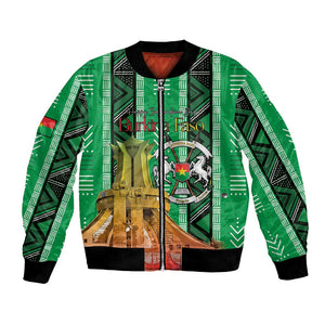 Burkina Faso Martyrs Day Personalized Bomber Jacket Monument des Heros Nationaux - African Pride