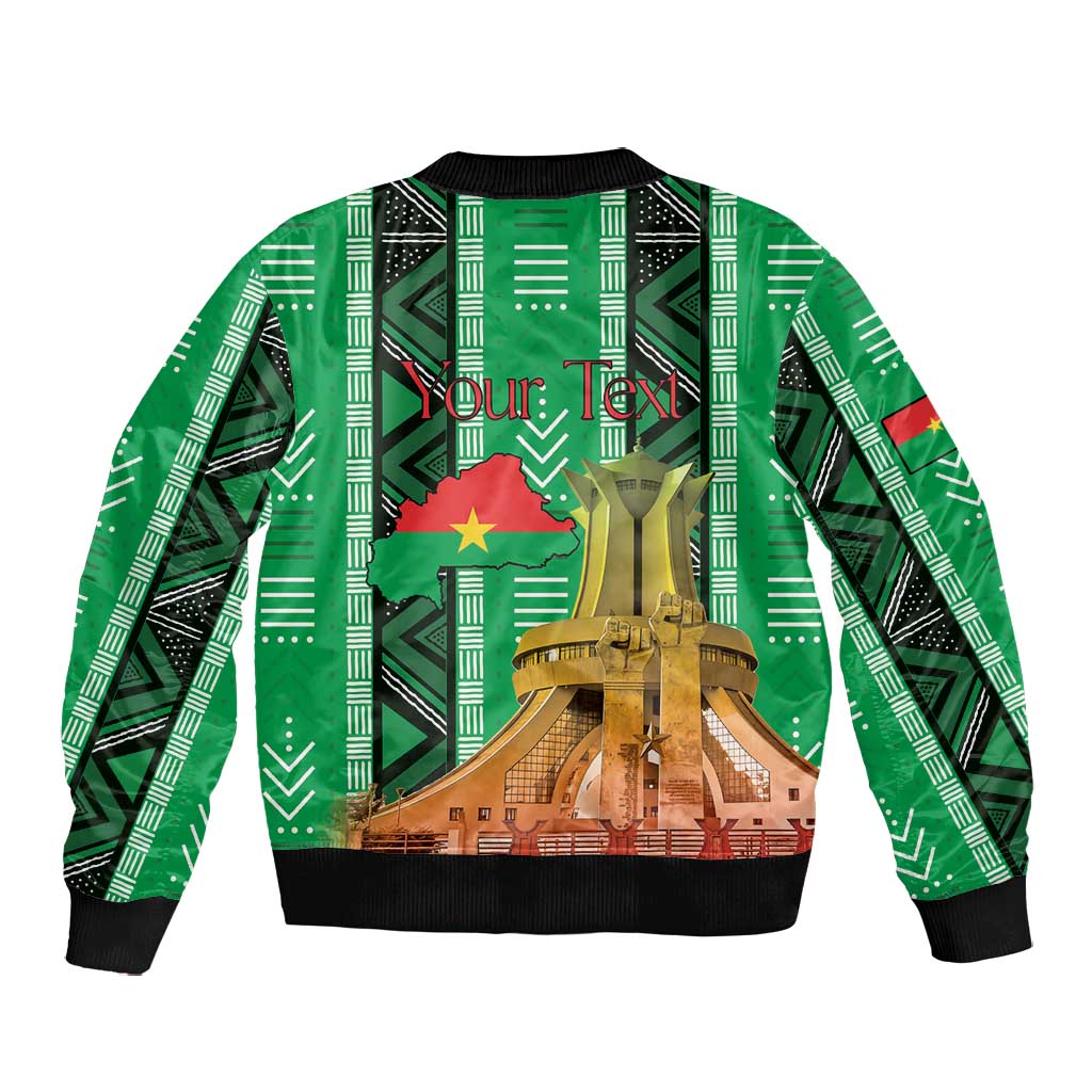 Burkina Faso Martyrs Day Personalized Bomber Jacket Monument des Heros Nationaux - African Pride