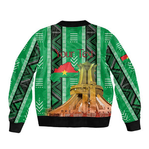 Burkina Faso Martyrs Day Personalized Bomber Jacket Monument des Heros Nationaux - African Pride