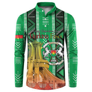 Personalized Burkina Faso Martyrs Day Button Sweatshirt Monument des Heros Nationaux