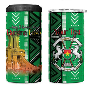 Burkina Faso Martyrs Day Personalized 4 in 1 Can Cooler Tumbler Monument des Heros Nationaux - African Pride