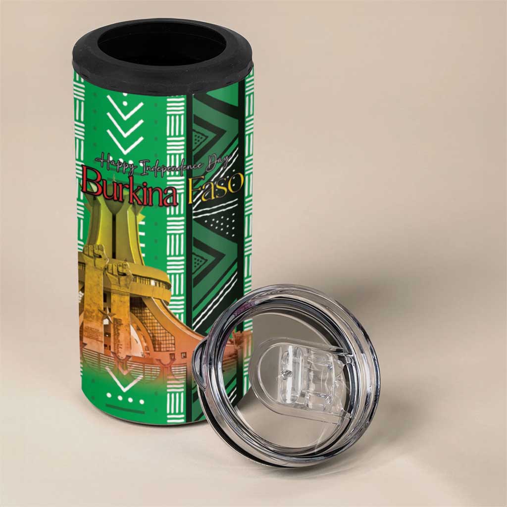 Burkina Faso Martyrs Day Personalized 4 in 1 Can Cooler Tumbler Monument des Heros Nationaux - African Pride