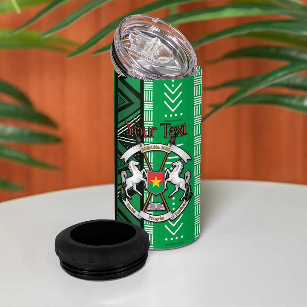 Burkina Faso Martyrs Day Personalized 4 in 1 Can Cooler Tumbler Monument des Heros Nationaux - African Pride