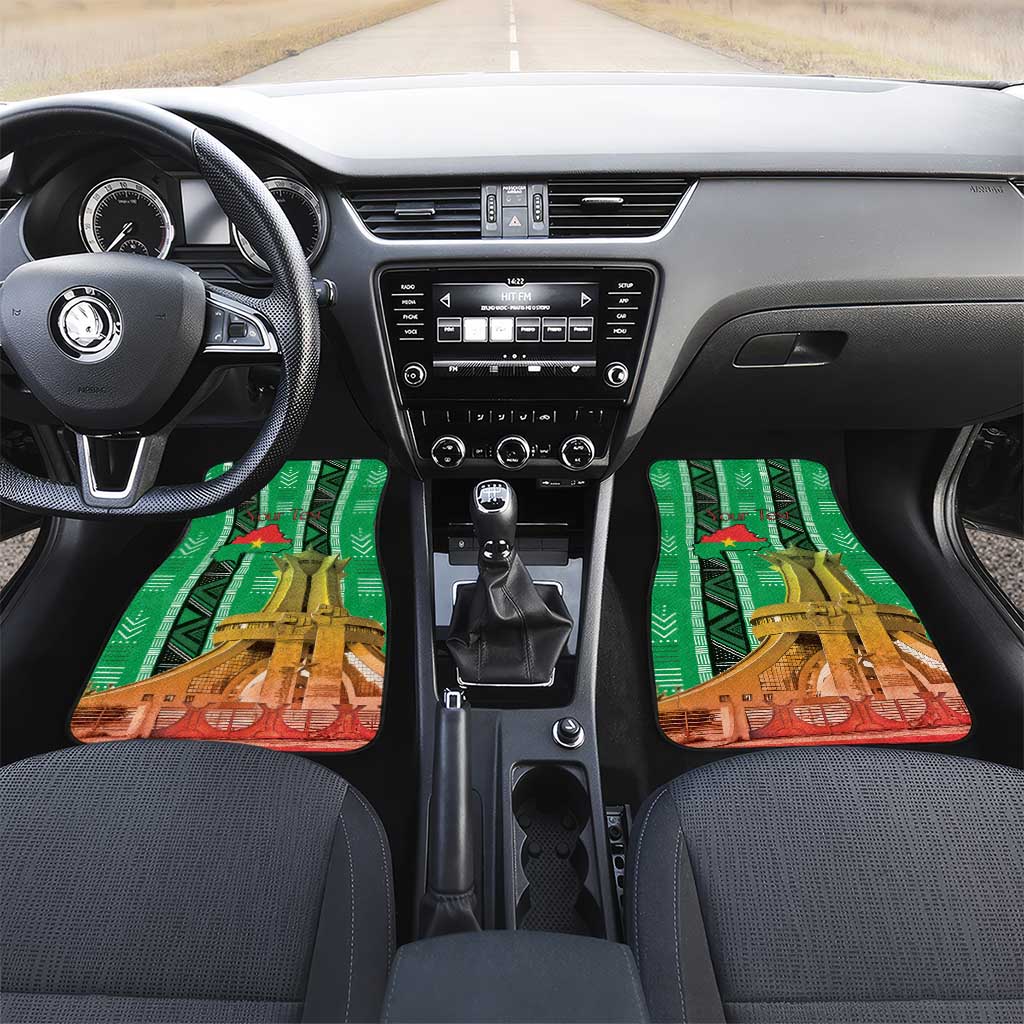 Burkina Faso Martyrs Day Car Mats Monument des Heros Nationaux - African Pride