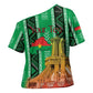 Personalized Burkina Faso Martyrs Day Cross Shoulder Shirt Monument des Heros Nationaux