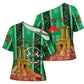 Personalized Burkina Faso Martyrs Day Cross Shoulder Shirt Monument des Heros Nationaux