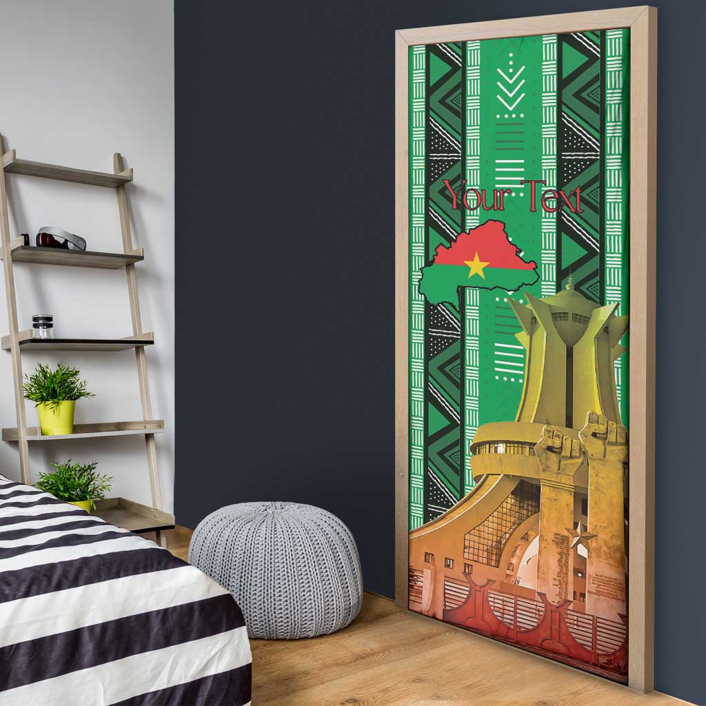 Personalized Burkina Faso Martyrs Day Door Cover Monument des Heros Nationaux