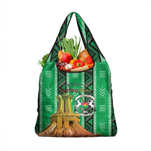 Burkina Faso Martyrs Day Grocery Bag Monument des Heros Nationaux - African Pride