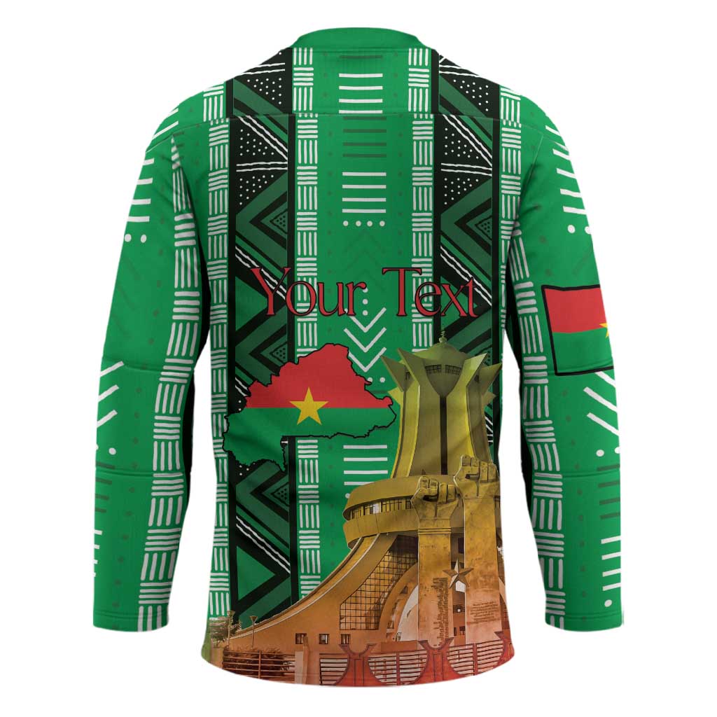 Personalized Burkina Faso Martyrs Day Hockey Jersey Monument des Heros Nationaux
