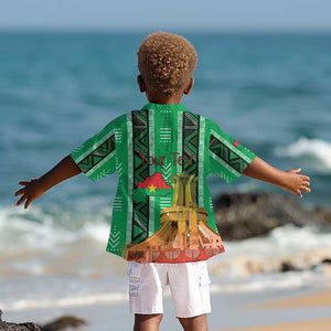 Burkina Faso Martyrs Day Personalized Kid Hawaiian Shirt Monument des Heros Nationaux - African Pride