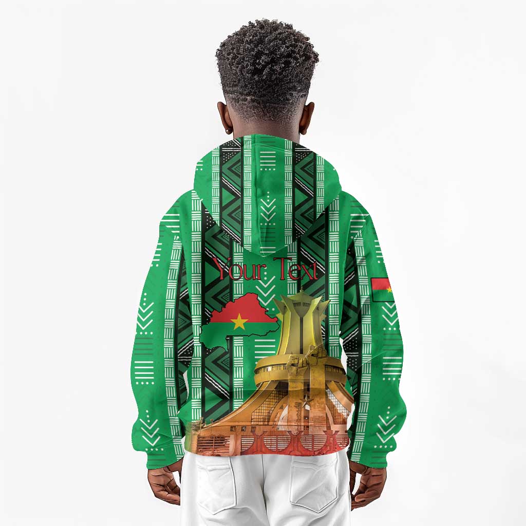 Burkina Faso Martyrs Day Personalized Kid Hoodie Monument des Heros Nationaux - African Pride