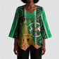 Personalized Burkina Faso Martyrs Day Kimono Sleeve Blouse Monument des Heros Nationaux