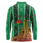 Burkina Faso Martyrs Day Personalized Long Sleeve Polo Shirt Monument des Heros Nationaux - African Pride
