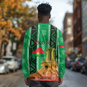 Burkina Faso Martyrs Day Personalized Long Sleeve Shirt Monument des Heros Nationaux - African Pride