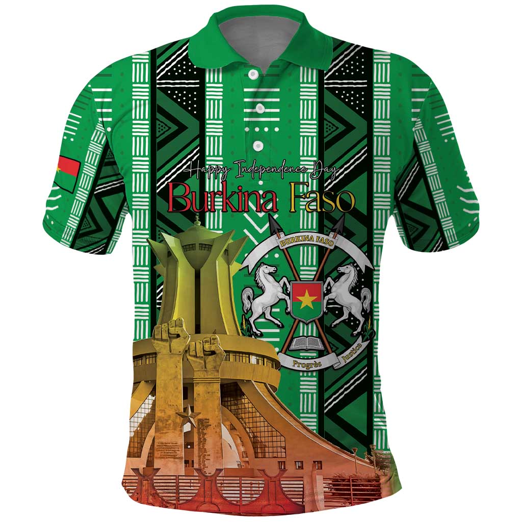 Burkina Faso Martyrs Day Personalized Polo Shirt Monument des Heros Nationaux - African Pride