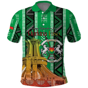 Burkina Faso Martyrs Day Personalized Polo Shirt Monument des Heros Nationaux - African Pride