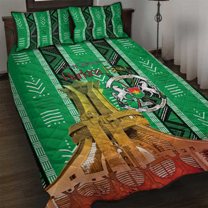 Burkina Faso Martyrs Day Quilt Bed Set Monument des Heros Nationaux - African Pride