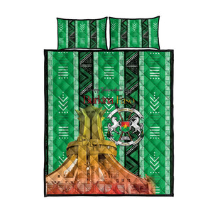 Burkina Faso Martyrs Day Quilt Bed Set Monument des Heros Nationaux - African Pride