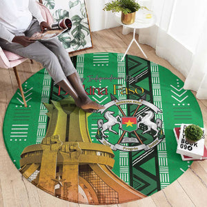 Burkina Faso Martyrs Day Round Carpet Monument des Heros Nationaux - African Pride