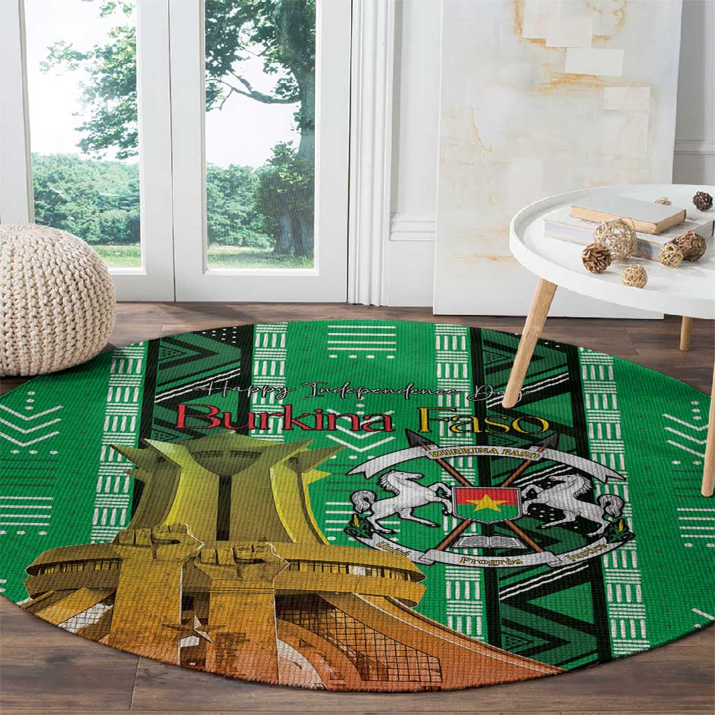 Burkina Faso Martyrs Day Round Carpet Monument des Heros Nationaux - African Pride