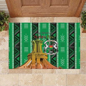 Burkina Faso Martyrs Day Rubber Doormat Monument des Heros Nationaux - African Pride