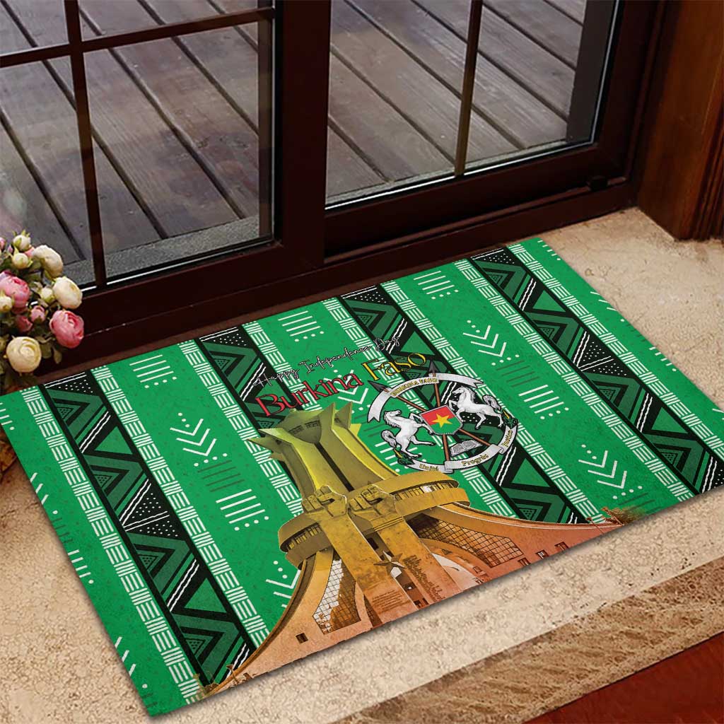 Burkina Faso Martyrs Day Rubber Doormat Monument des Heros Nationaux - African Pride