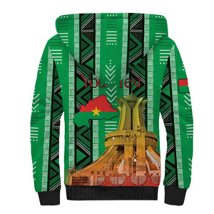 Burkina Faso Martyrs Day Personalized Sherpa Hoodie Monument des Heros Nationaux - African Pride