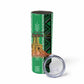 Burkina Faso Martyrs Day Personalized Skinny Tumbler Monument des Heros Nationaux - African Pride