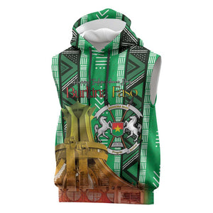 Burkina Faso Martyrs Day Personalized Sleeveless Hoodie Monument des Heros Nationaux - African Pride