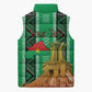 Personalized Burkina Faso Martyrs Day Sleeveless Puffer Jacket Monument des Heros Nationaux
