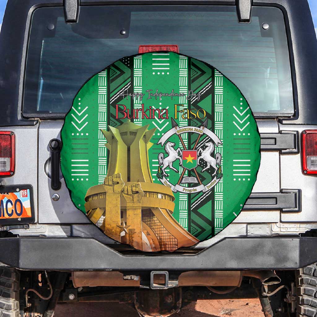 Burkina Faso Martyrs Day Spare Tire Cover Monument des Heros Nationaux - African Pride