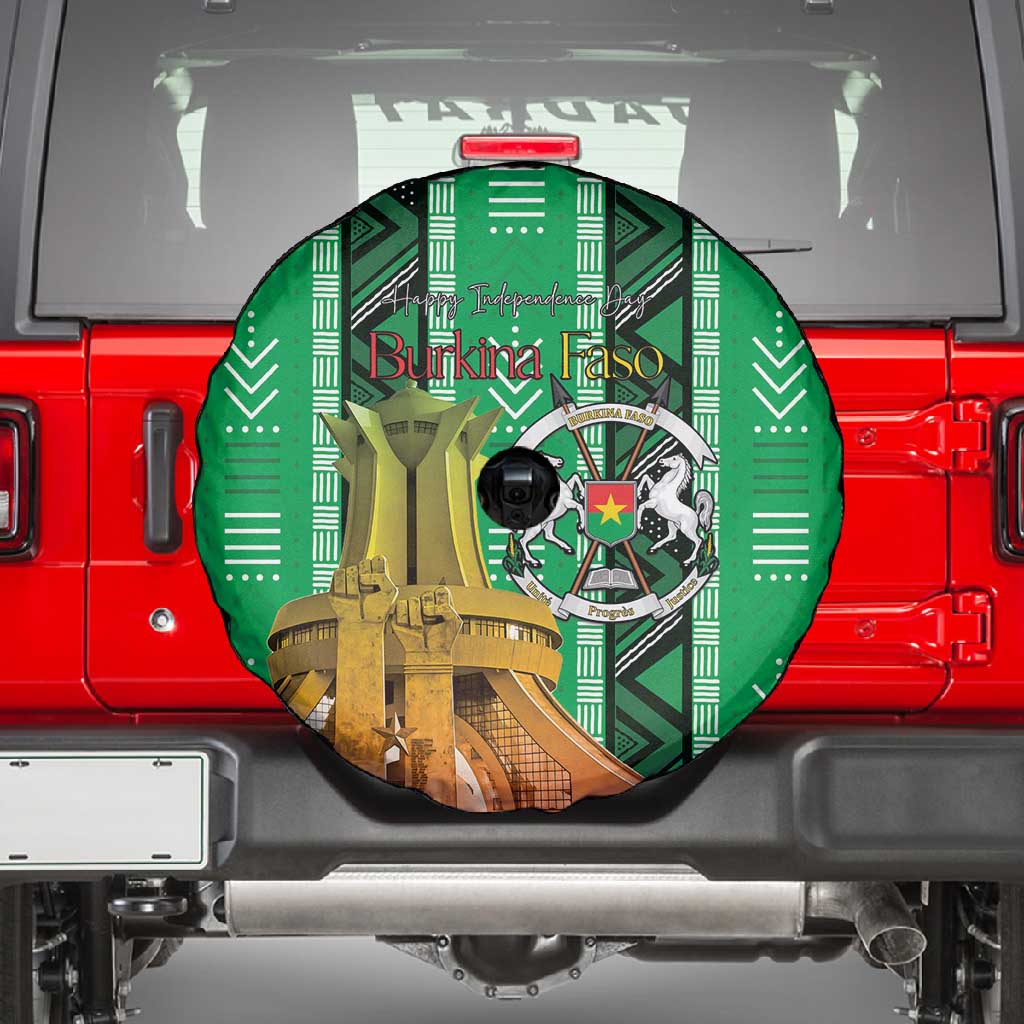 Burkina Faso Martyrs Day Spare Tire Cover Monument des Heros Nationaux - African Pride