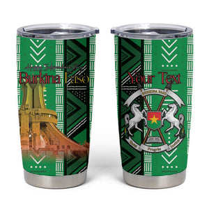 Burkina Faso Martyrs Day Personalized Tumbler Cup Monument des Heros Nationaux - African Pride