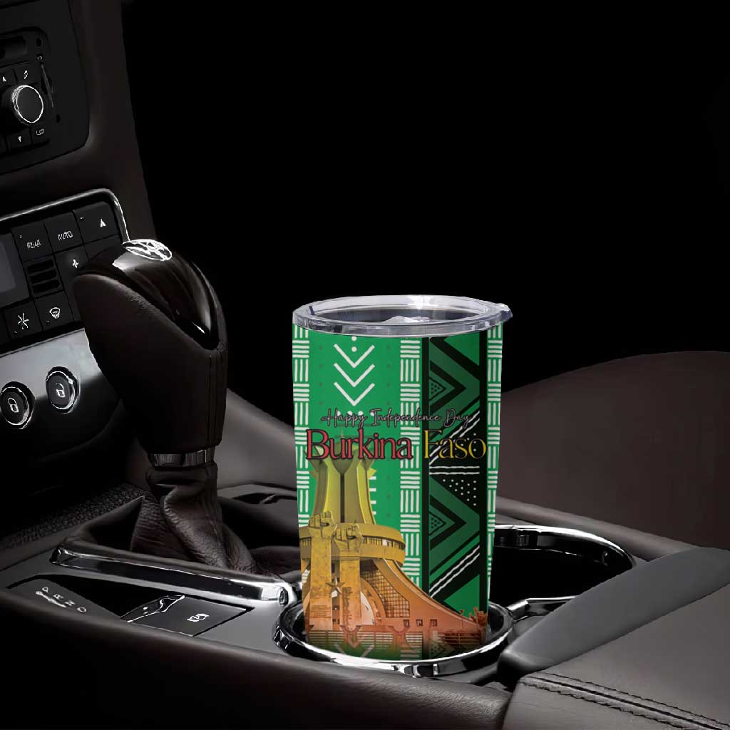 Burkina Faso Martyrs Day Personalized Tumbler Cup Monument des Heros Nationaux - African Pride