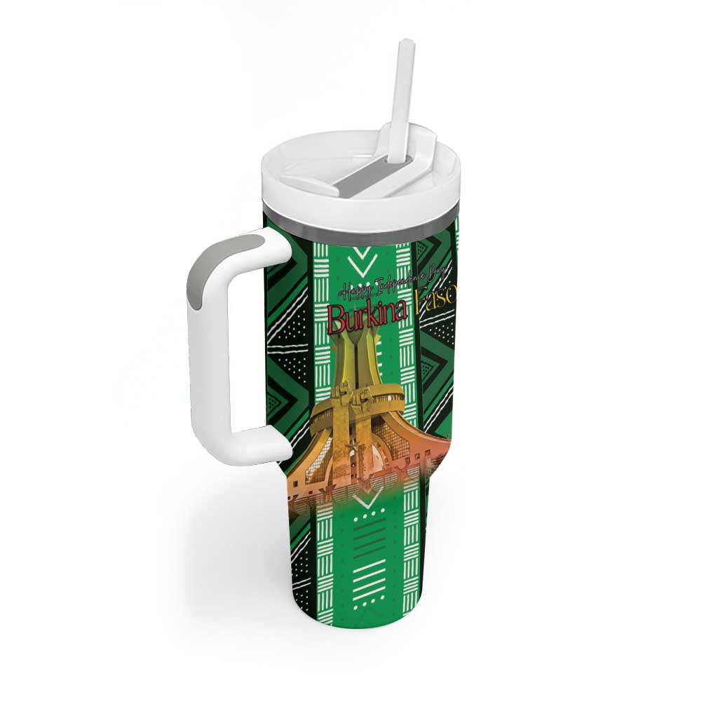 Burkina Faso Martyrs Day Personalized Tumbler With Handle Monument des Heros Nationaux - African Pride