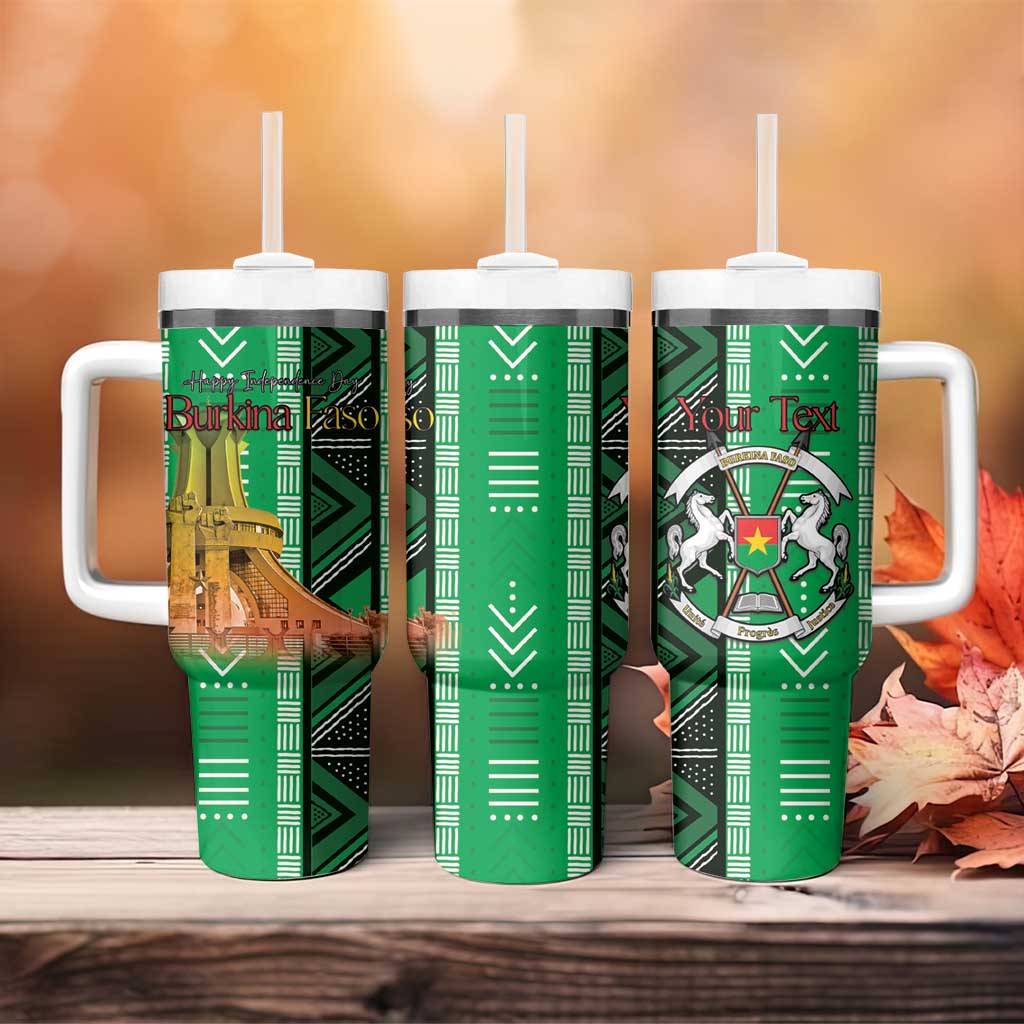 Burkina Faso Martyrs Day Personalized Tumbler With Handle Monument des Heros Nationaux - African Pride