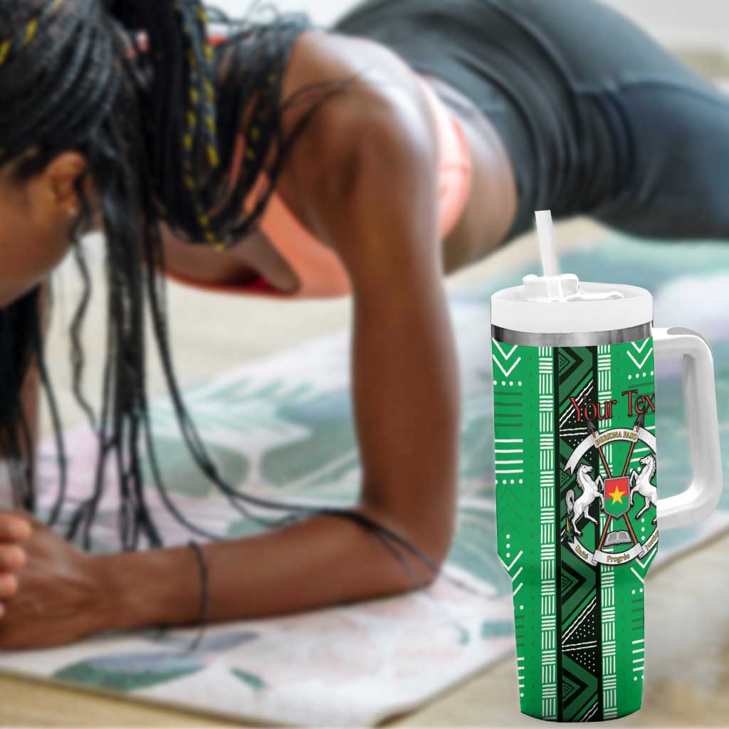 Burkina Faso Martyrs Day Personalized Tumbler With Handle Monument des Heros Nationaux - African Pride