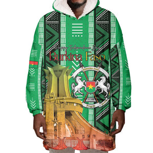 Burkina Faso Martyrs Day Personalized Wearable Blanket Hoodie Monument des Heros Nationaux - African Pride
