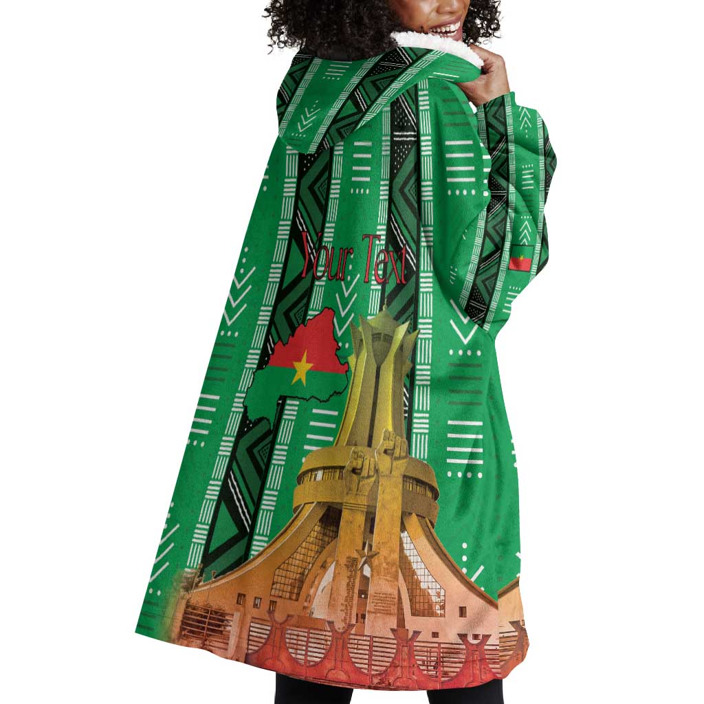 Burkina Faso Martyrs Day Personalized Wearable Blanket Hoodie Monument des Heros Nationaux - African Pride