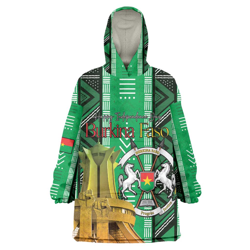 Burkina Faso Martyrs Day Personalized Wearable Blanket Hoodie Monument des Heros Nationaux - African Pride