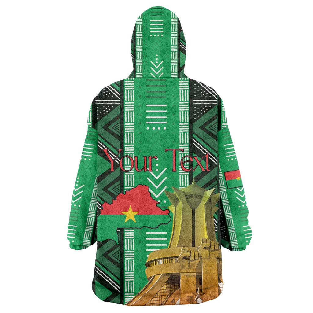 Burkina Faso Martyrs Day Personalized Wearable Blanket Hoodie Monument des Heros Nationaux - African Pride
