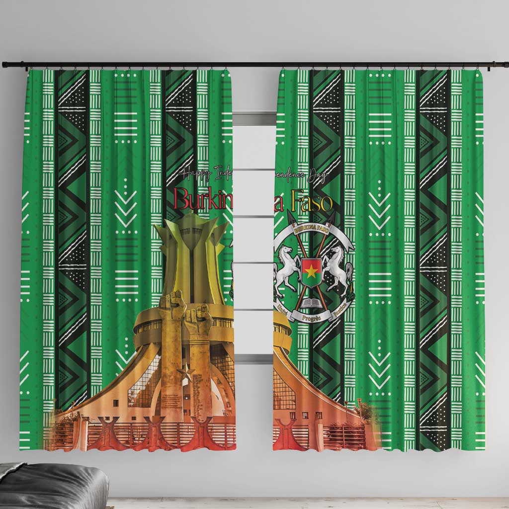 Burkina Faso Martyrs Day Window Curtain Monument des Heros Nationaux - African Pride