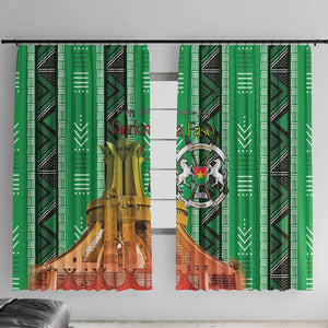 Burkina Faso Martyrs Day Window Curtain Monument des Heros Nationaux - African Pride