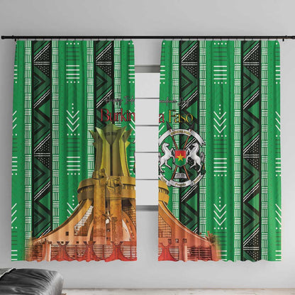 Burkina Faso Martyrs Day Window Curtain Monument des Heros Nationaux - African Pride