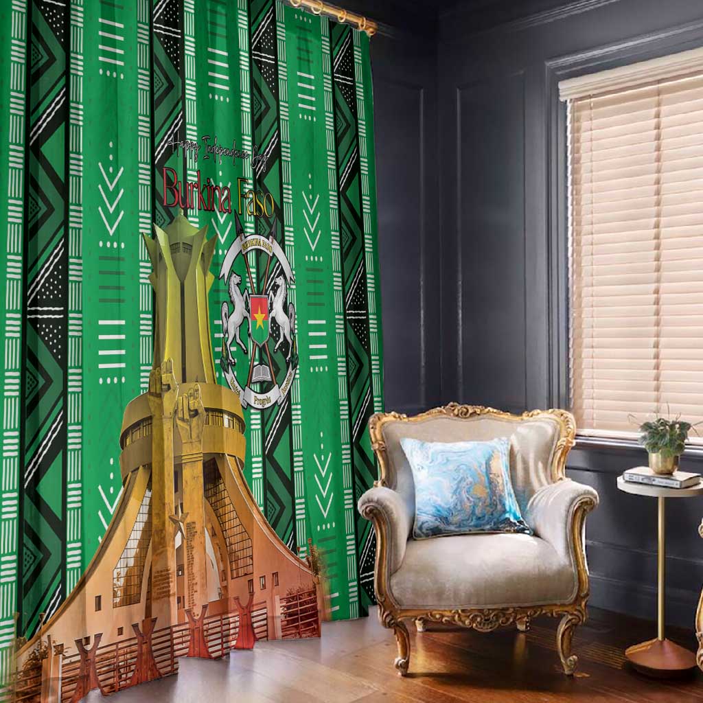 Burkina Faso Martyrs Day Window Curtain Monument des Heros Nationaux - African Pride