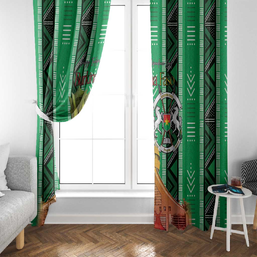 Burkina Faso Martyrs Day Window Curtain Monument des Heros Nationaux - African Pride